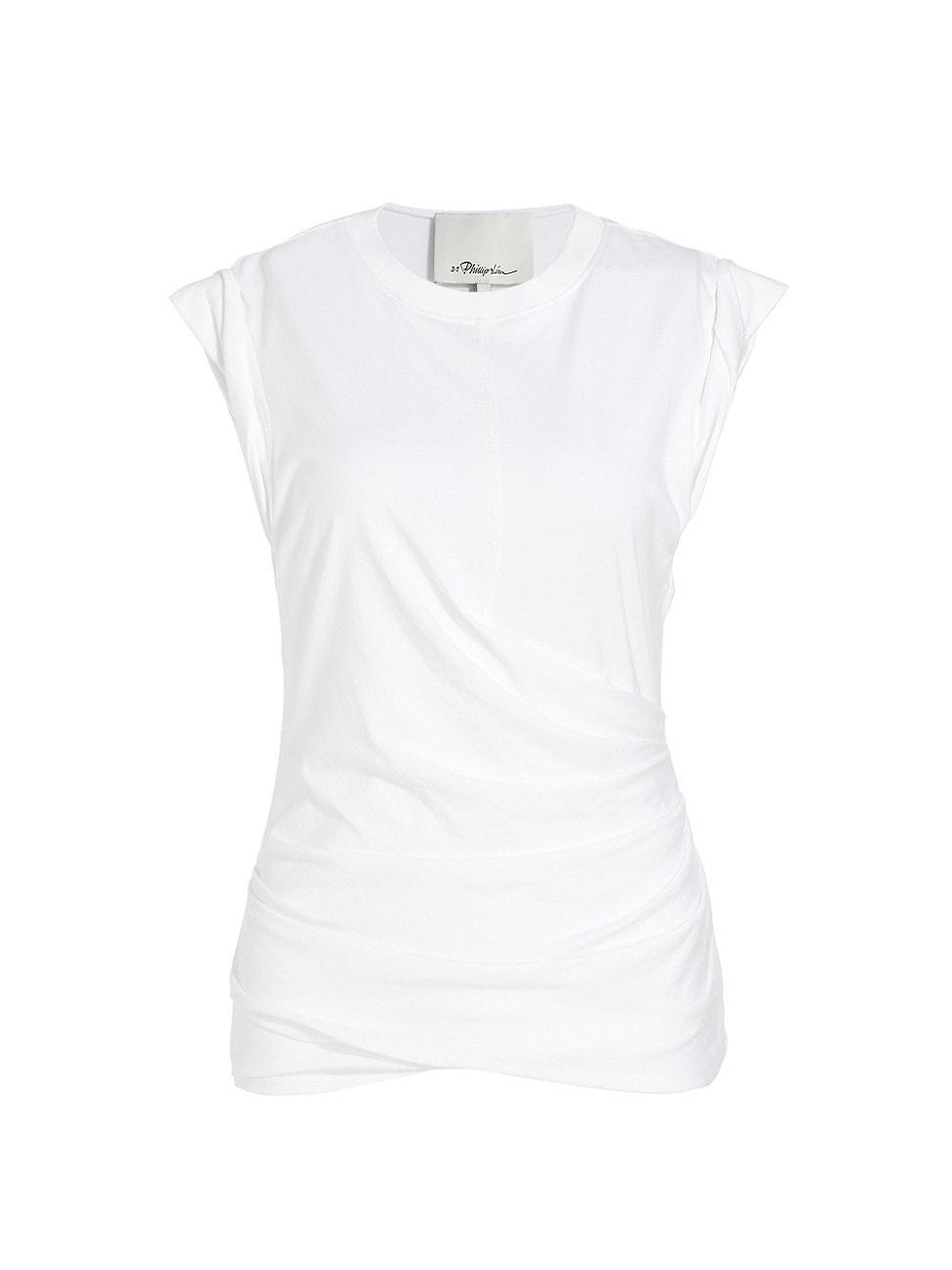 Womens Draped Jersey Top Product Image