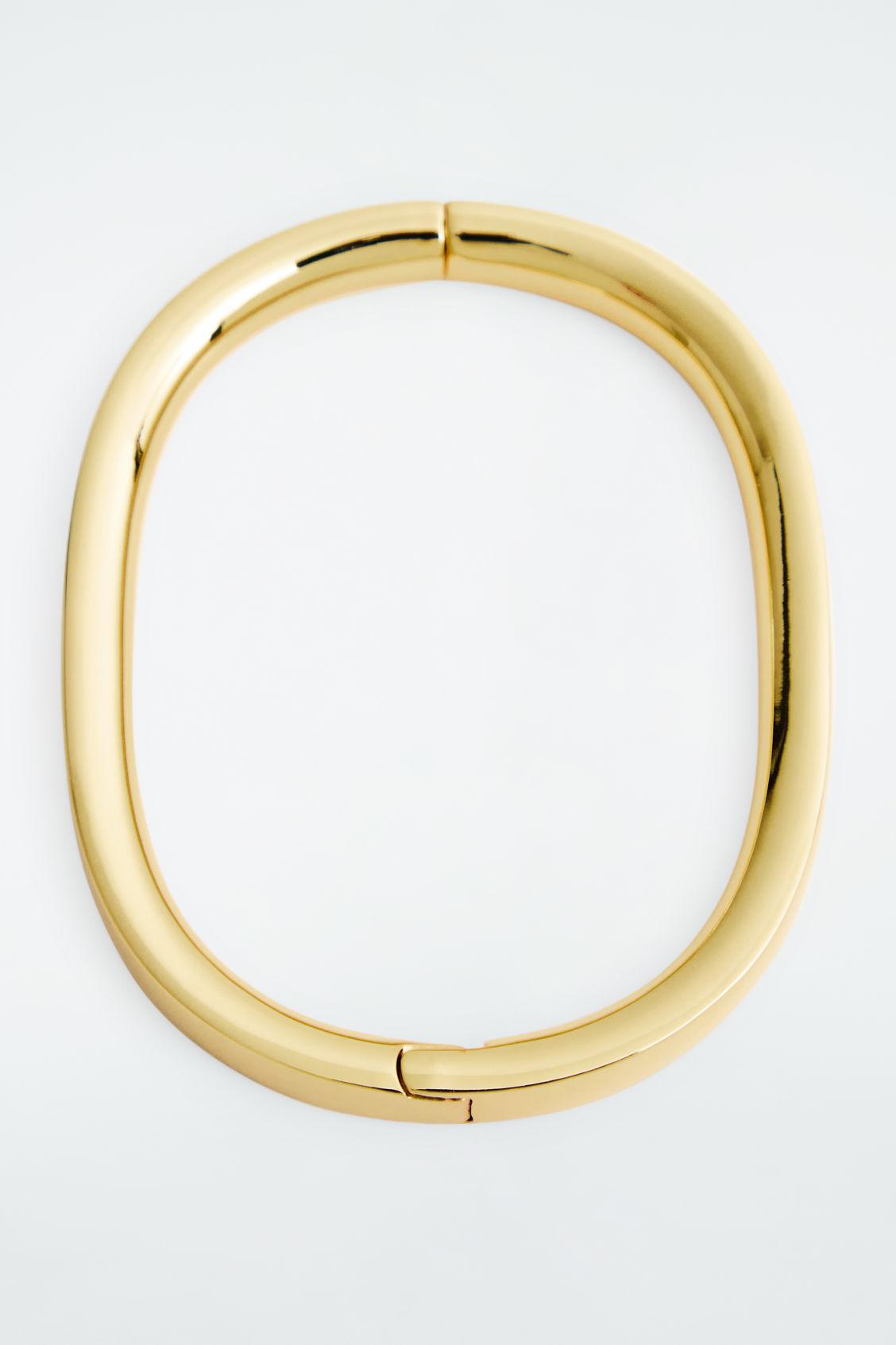 RECYCLED BRASS HINGED BANGLE Product Image