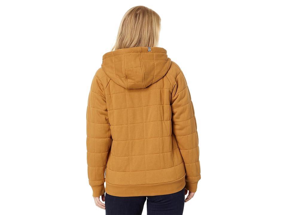 Salty Crew Seeking Sherpa Full Zip Hoodie (Workwear Brown) Women's Clothing Product Image