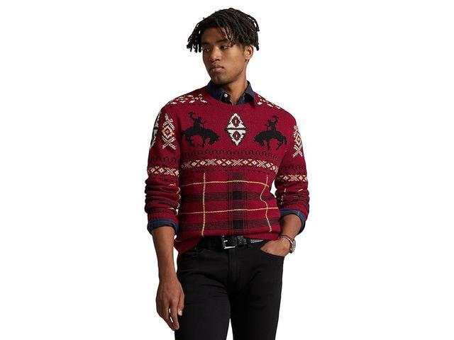 Polo Ralph Lauren Western Inspired Fair Isle Sweater Combo) Men's Sweater Product Image