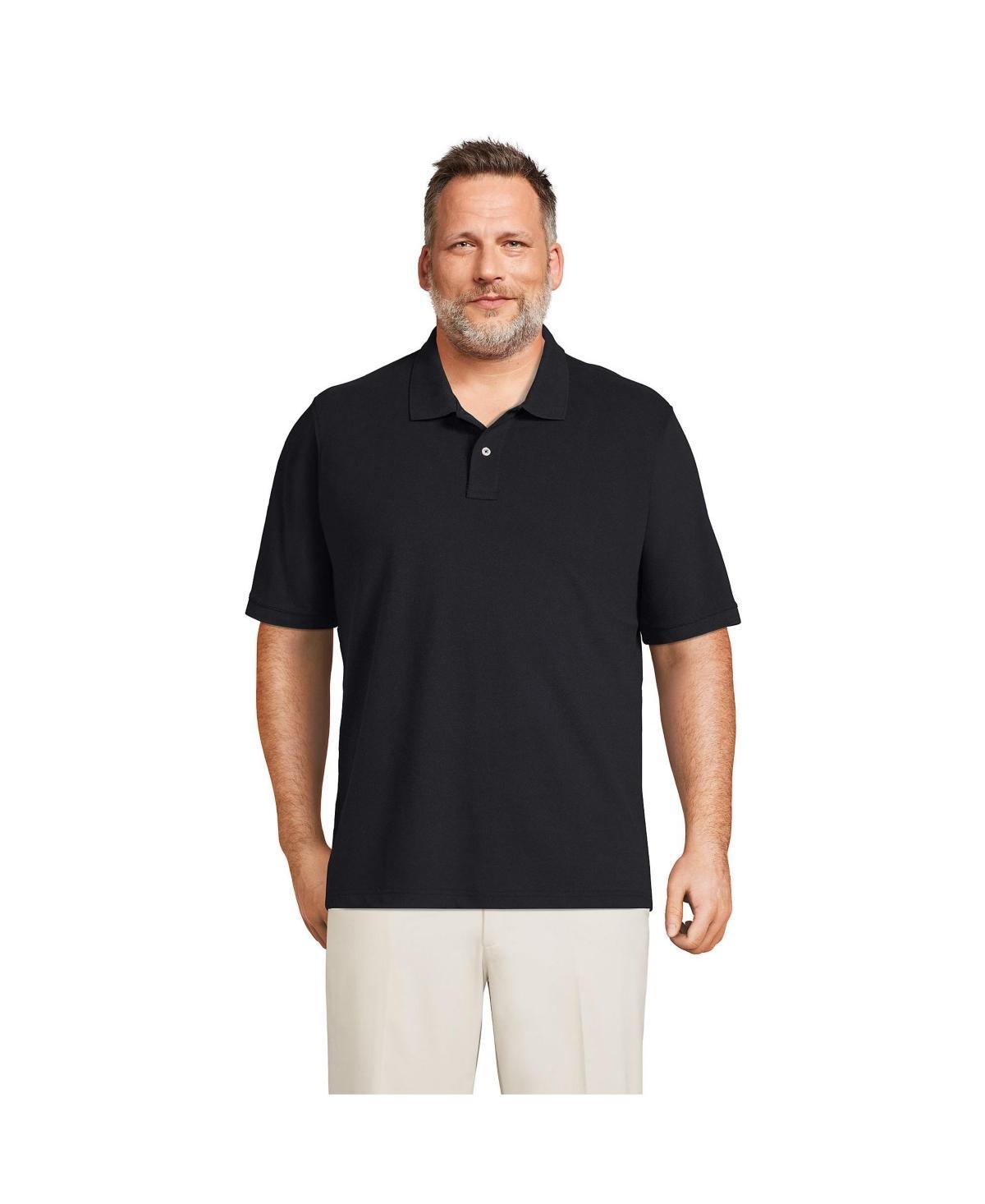 Big & Tall Lands End Comfort-First Mesh Polo, Mens Grey Product Image