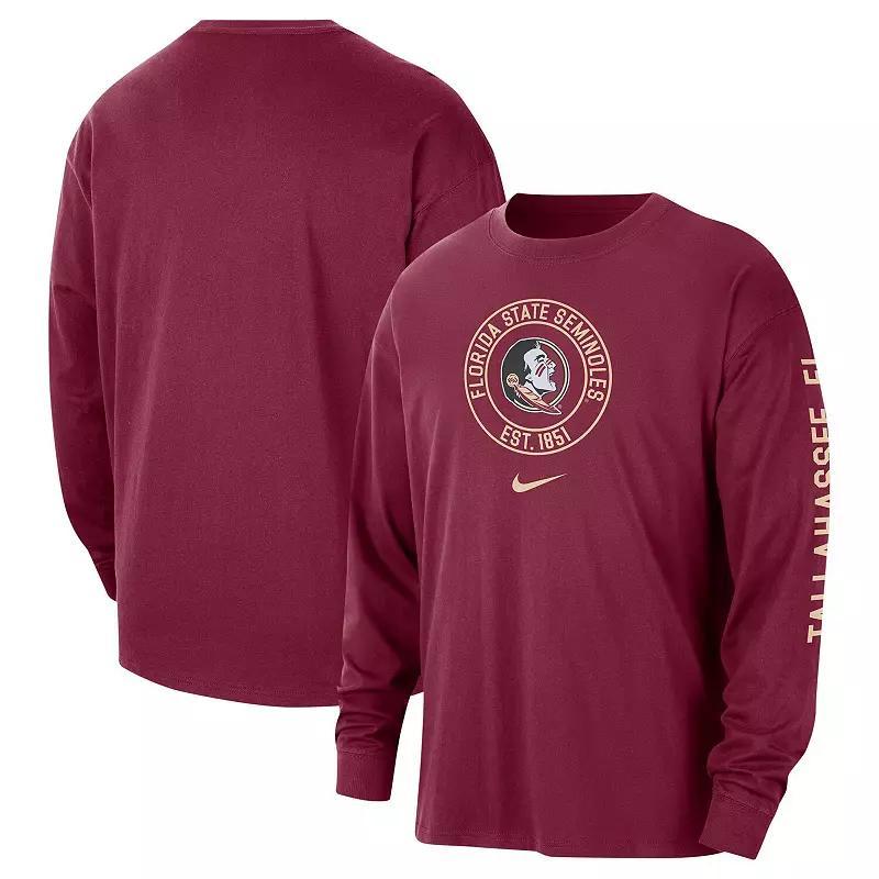 Mens Nike Garnet Florida State Seminoles Heritage Max90 Long Sleeve T-Shirt Product Image