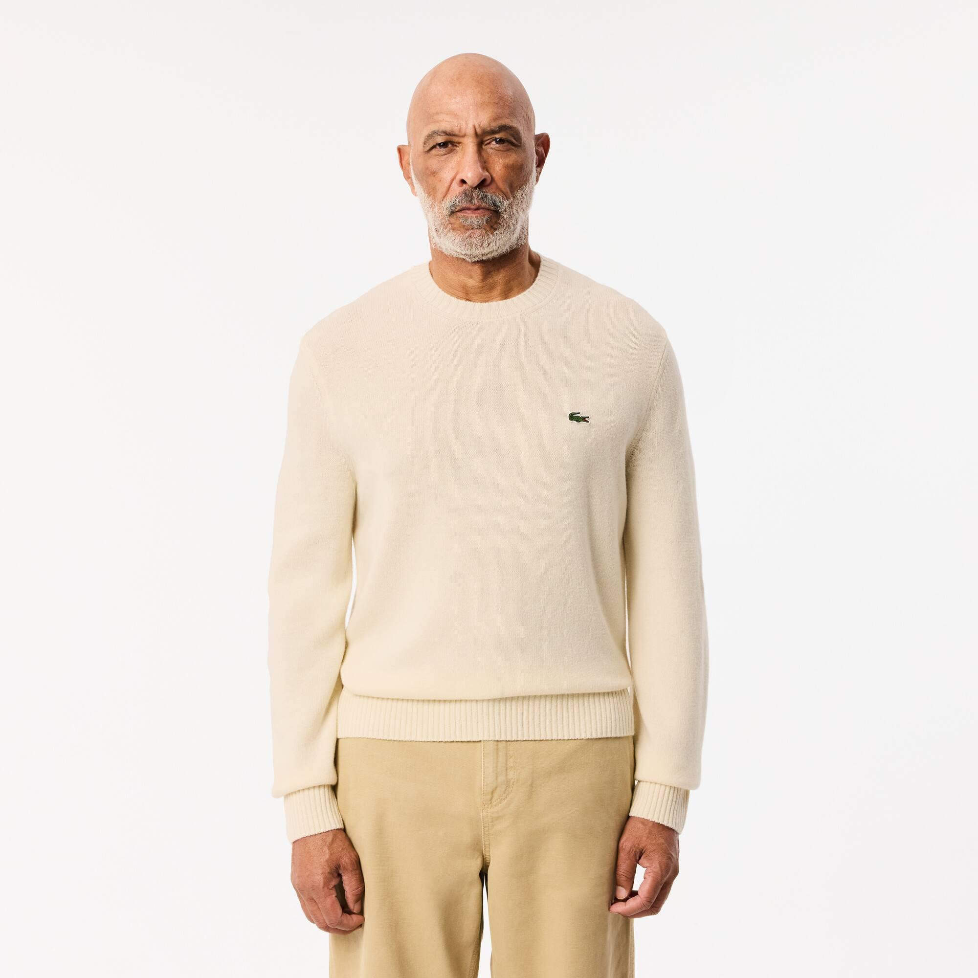 Carded Wool Crew Neck Sweater Product Image