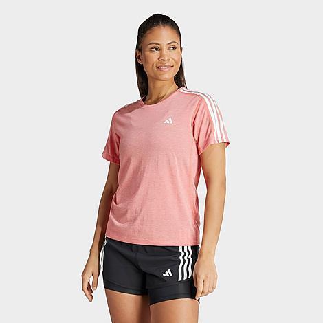 Adidas Womens Own The Run 3-Stripes T-Shirt Product Image