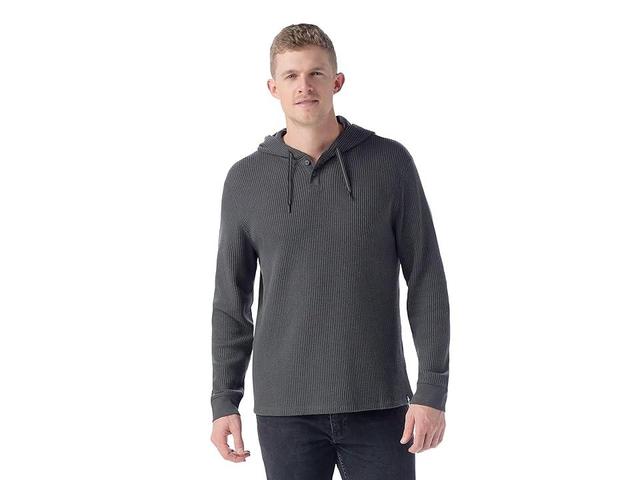 Smartwool Waffle Henley Hoodie (Charcoal) Men's Jacket Product Image