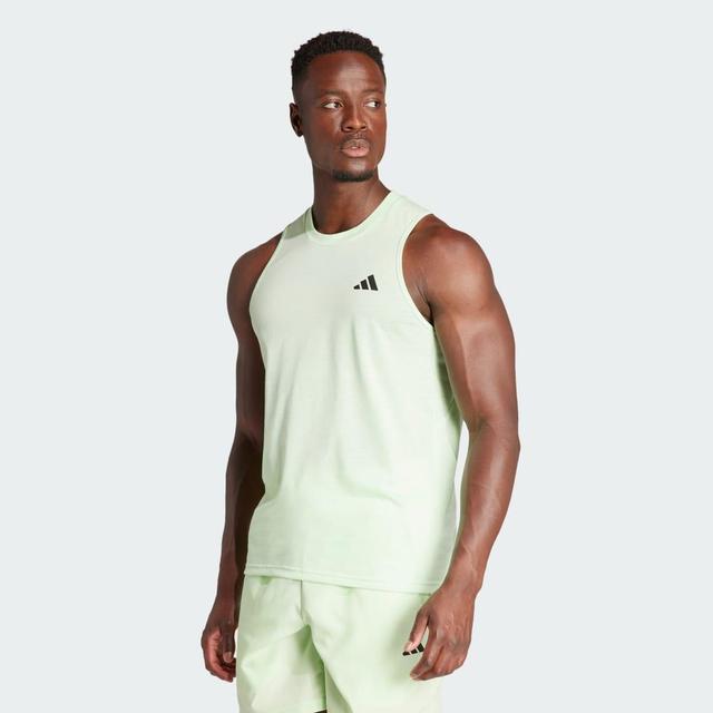 adidas Train Essentials Feelready Training Sleeveless Tee Semi Green Spark 3XL Mens Product Image