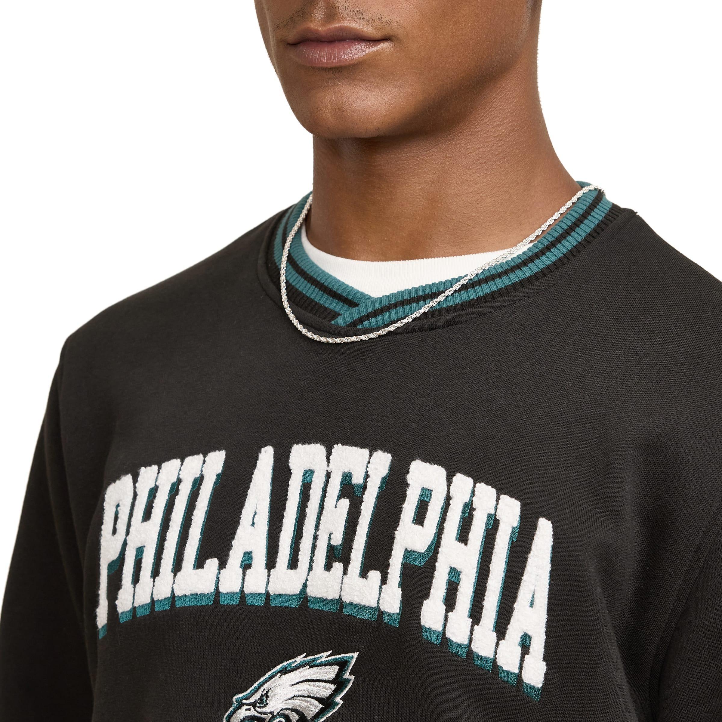 Miami Dolphins Sport Night Black Crewneck Male Product Image