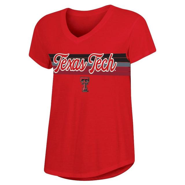 NCAA Texas Tech Red Raiders Womens V-Neck T-Shirt Product Image