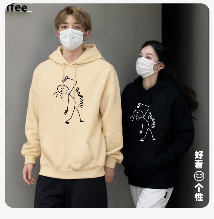 Cartoon Print Hoodie Product Image