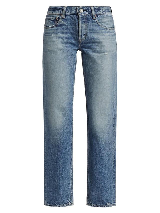 Womens Trigg Low-Rise Straight-Leg Jeans Product Image