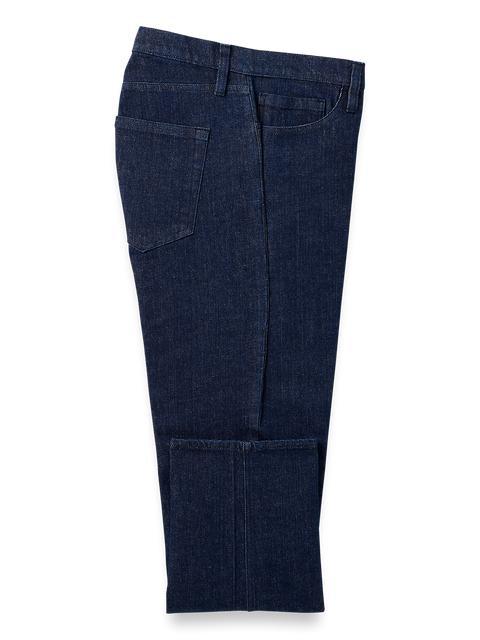 Denim Five Pocket Pants - Dark Blue Product Image