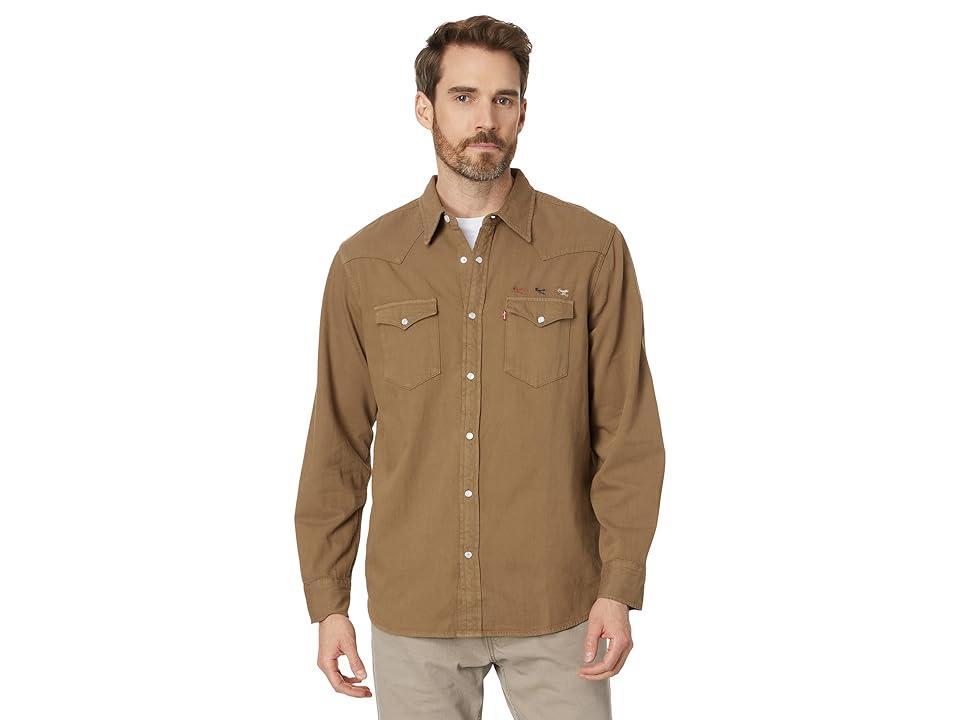 Levis Long Sleeve Plaid Western Shirt Product Image