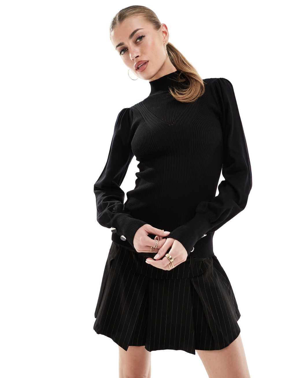 River Island roll neck top Product Image