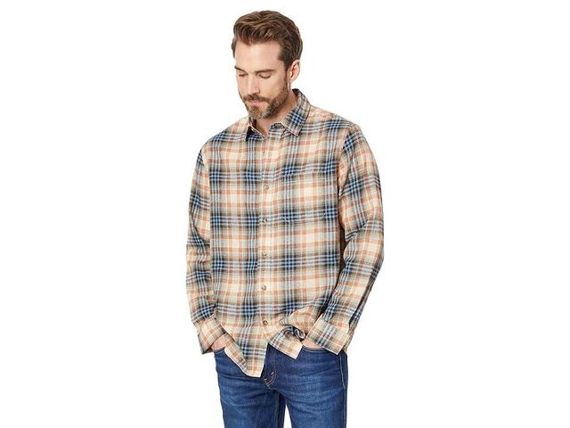 Pendleton Dawson Linen Shirt Long Sleeve (Rust/Graphite/Stone Plaid) Men's Jacket Product Image