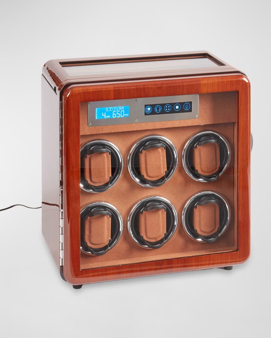 Wood 6-Watch Winder and 4-Watch Storage Case Product Image