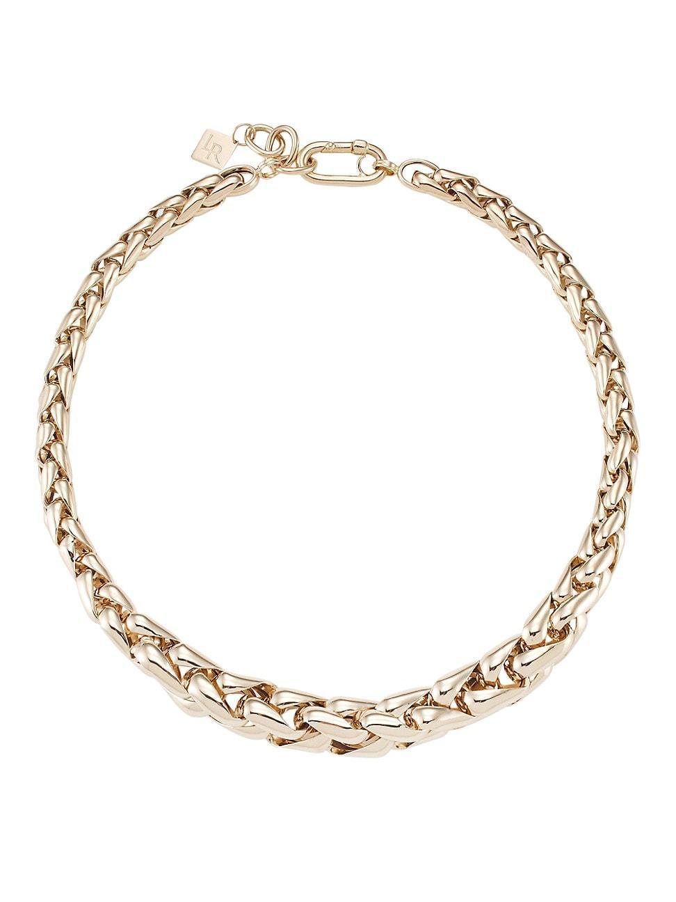 Womens 14K Yellow Gold Small Wheat Chain Necklace Product Image