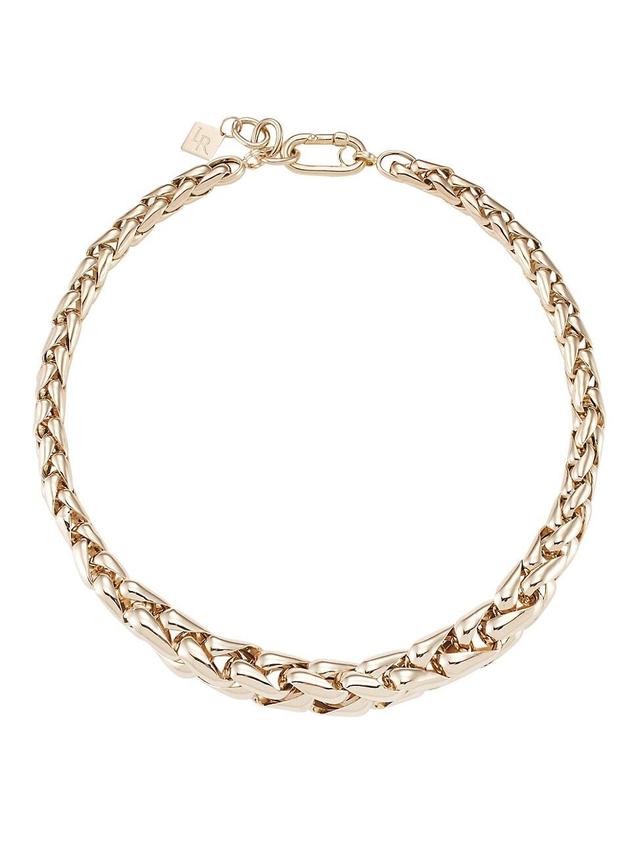 Womens 14K Yellow Gold Small Wheat Chain Necklace Product Image