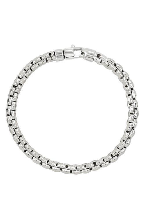 Bony Levy Mens 14K Gold Box Chain Bracelet Product Image