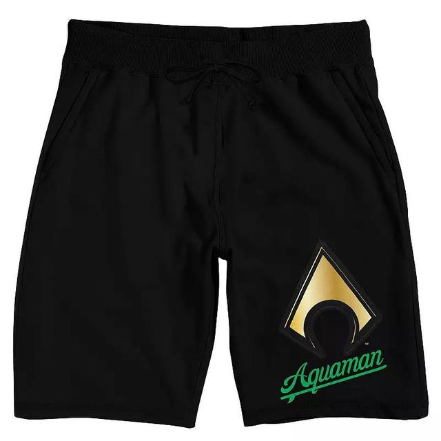 Mens Aquaman Logo Sleep Shorts Product Image