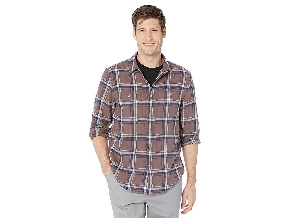 Dockers Regular Fit Two-Pocket Work Shirt (Sparrow Purple Bethel Island Plaid) Men's Clothing Product Image