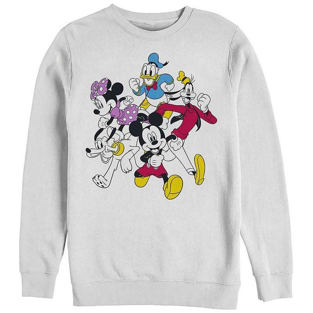 Mens Disneys Mickey And Friends Group Shot Run Sweatshirt Product Image