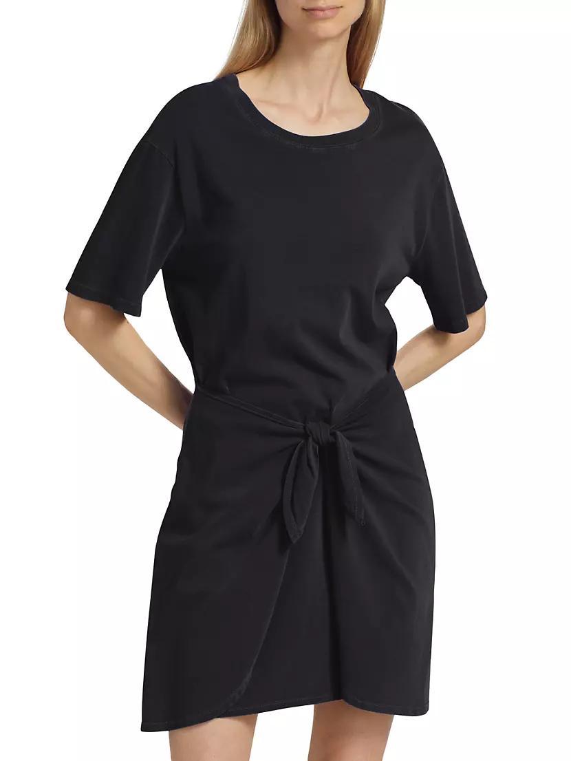 Emme Cotton Tie-Waist Minidress Product Image