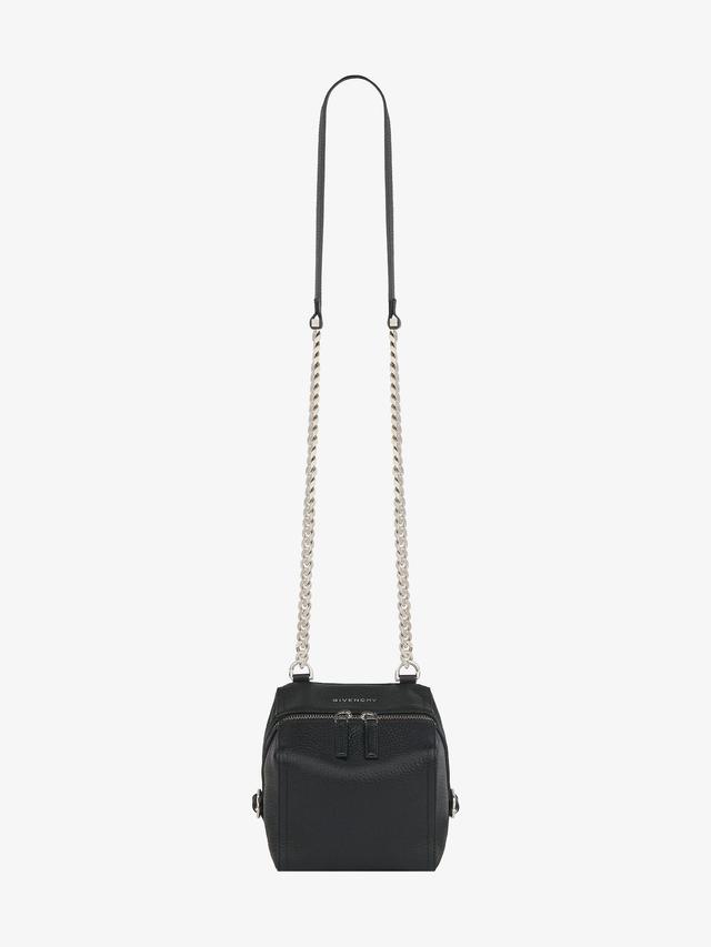 Mini Pandora bag in grained leather with chain Product Image