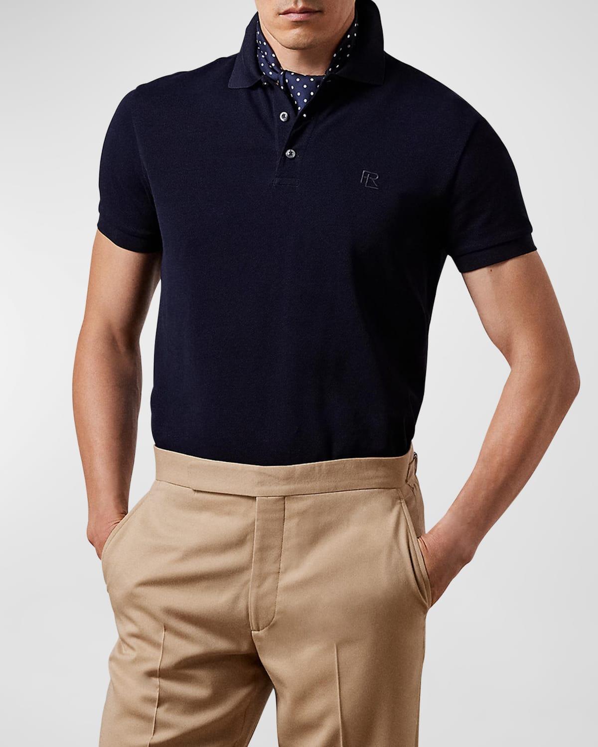 Men's Mercerized Pique Polo Shirt Product Image