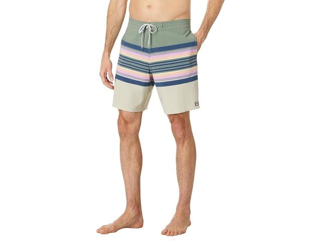 Billabong Spinner Lo Tides 18 Boardshorts (Light Sage) Men's Swimwear Product Image