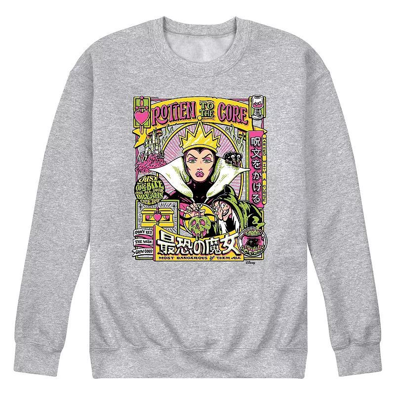 Disney Villains Snow White Evil Queen Mens Anime Fleece Sweatshirt Grey Gray Product Image