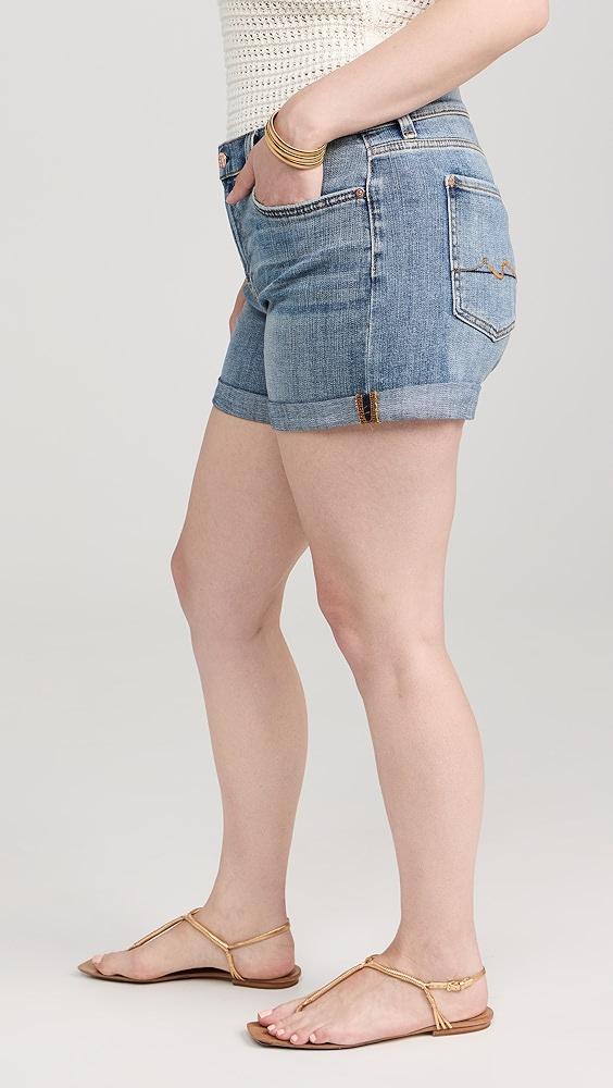 7 For All Mankind Mid Roll Shorts | Shopbop Product Image