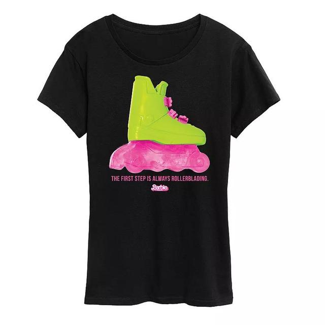 Missy Plus Barbie The Movie Rollerblading Barbie Graphic Tee, Womens Product Image