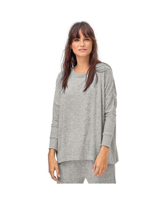 Ellos Womens Marled Boxy Lounge Top Product Image