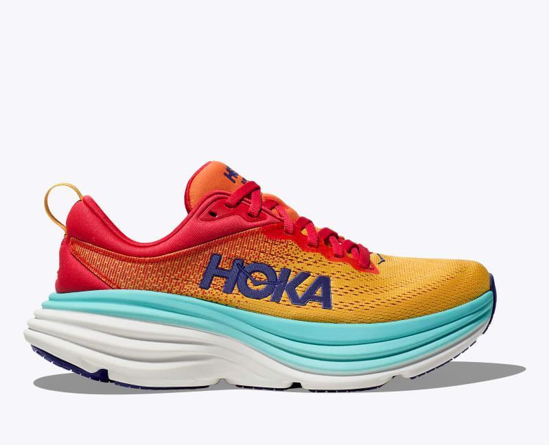 Hoka One HOKA Women's Bondi 8 Shoes in Shell Coral/Peach Parfait, Size 8.5 Product Image