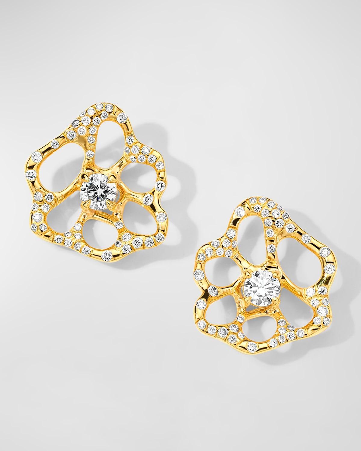 Womens Stardust 18K Yellow Gold & 0.3 TCW Diamond Stud Earrings Product Image