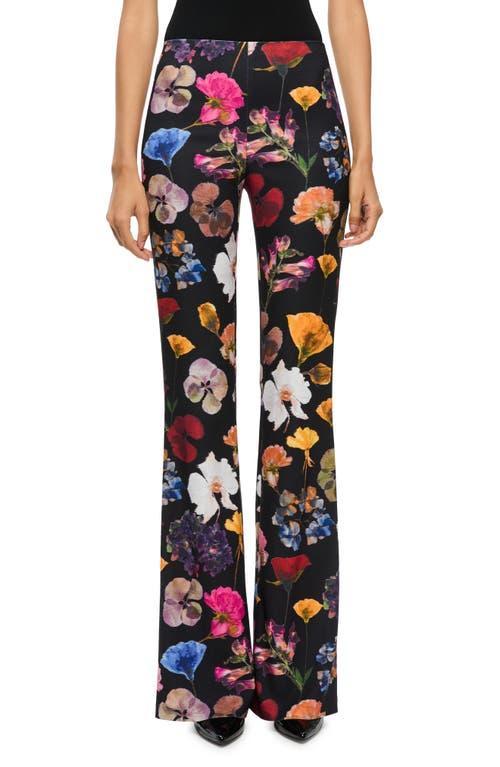 ALICE AND OLIVIA Rmp Back Zip Bootcut Pant In Timeless Blossom Product Image