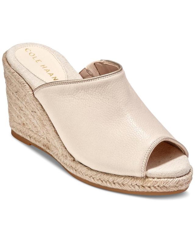 Cole Haan Womens Cloudfeel Southcrest Espadrille Mule Wedge Sandals Product Image