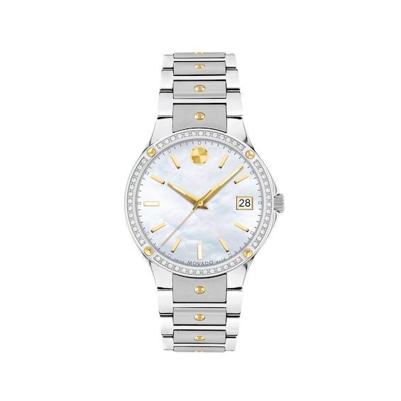 Movado SE White Sunray Dial Bracelet Watch Product Image