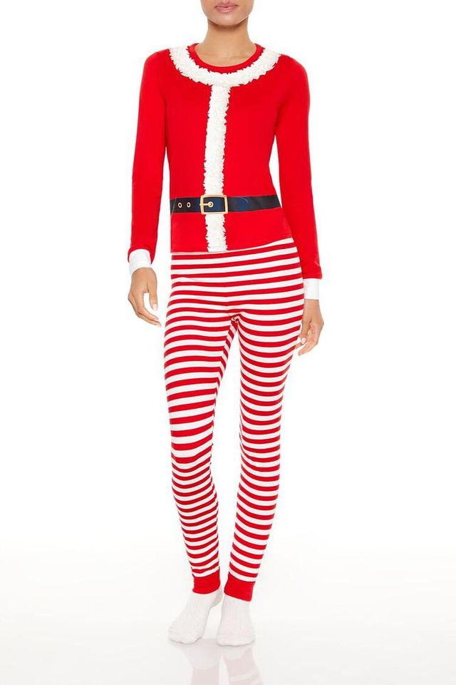 Santa Top & Pants Pajama Set | Forever 21 Product Image