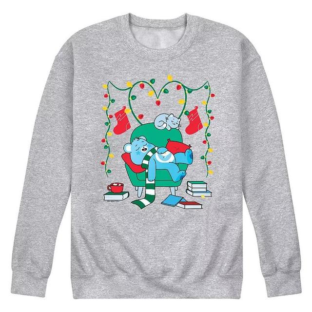 Mens Care Bears Cozy Christmas Graphic Fleece Pullover Product Image