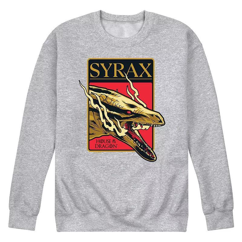 Mens House Of Dragon Syrax Badge Fleece Sweatshirt Blue Product Image