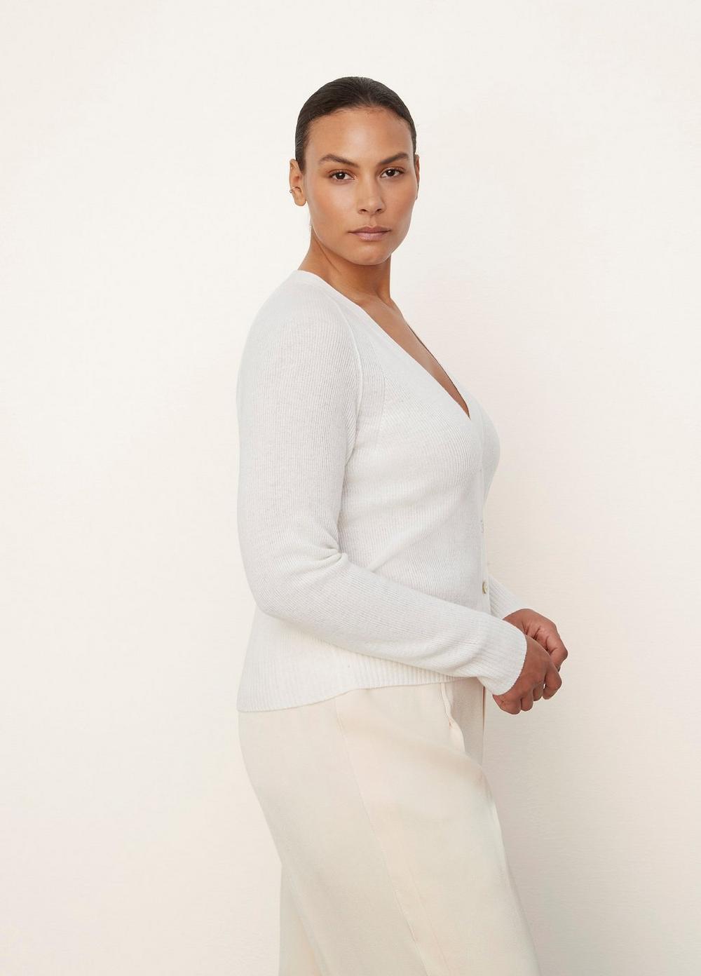 Cashmere Ribbed Raglan Cardigan Product Image