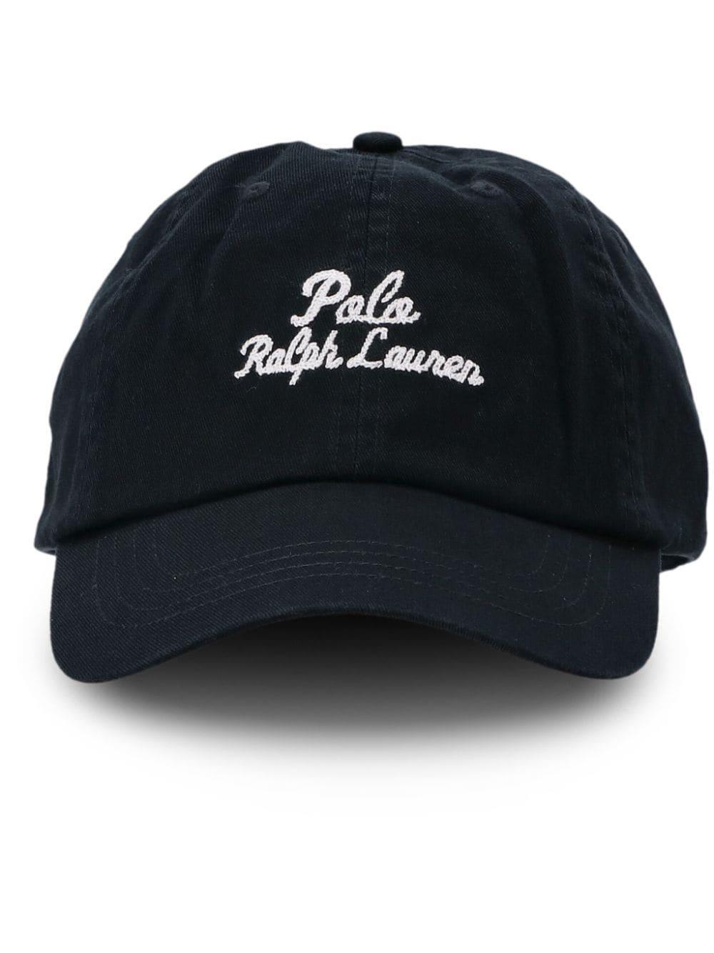 Logo-print Cotton Cap In Black Product Image