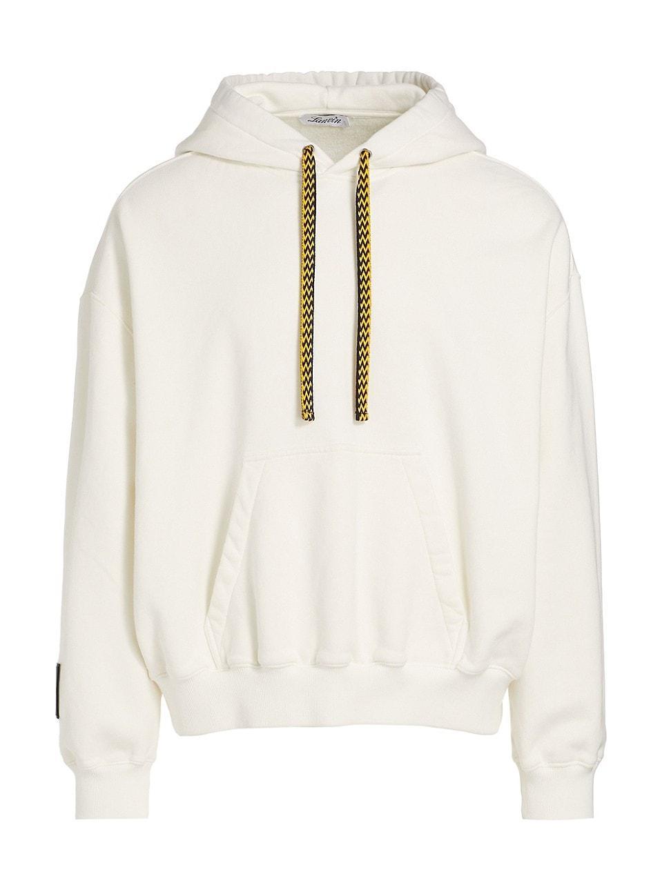 Mens Lanvin Lab x Future Logo-Embroidered Cotton Fleece Hoodie Product Image