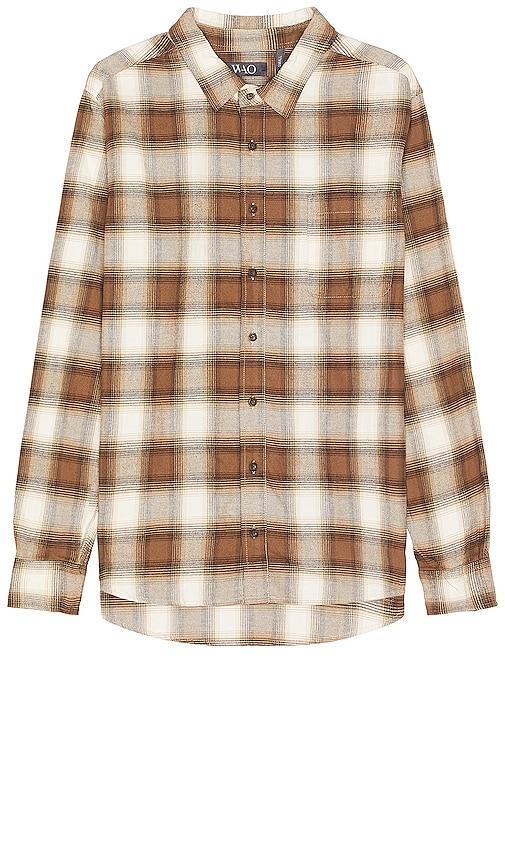 WAO The Flannel Shirt Brown. (also in L, M, S). Product Image