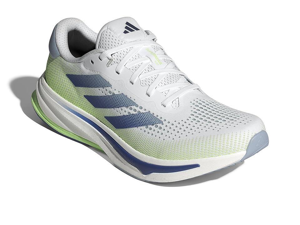 adidas Running Supernova Rise (Footwear White/ Wonder Blue/ Green Spark) Men's Shoes Product Image