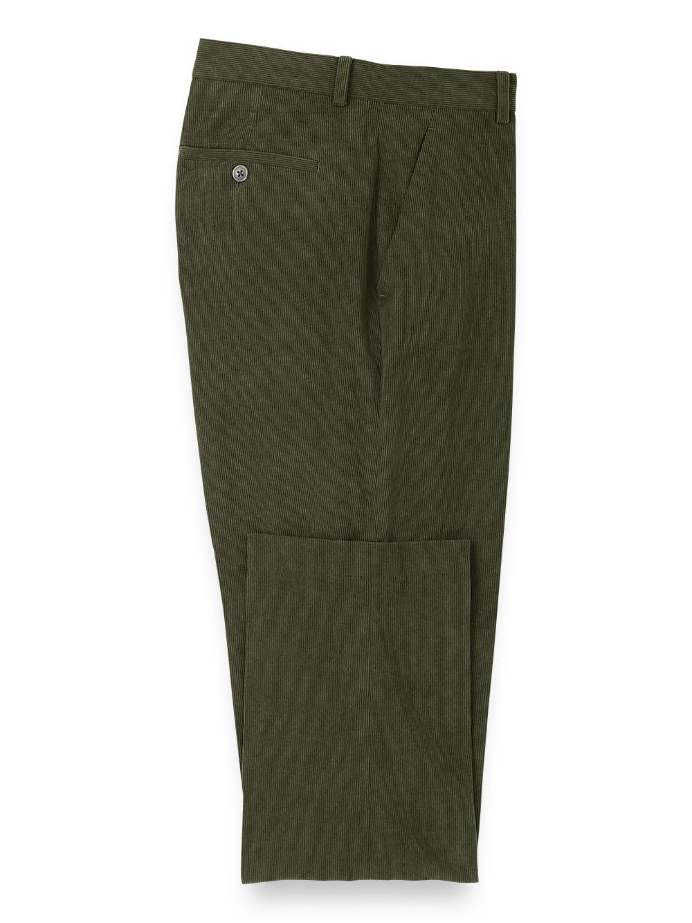 Corduroy Flat Front Pants Product Image