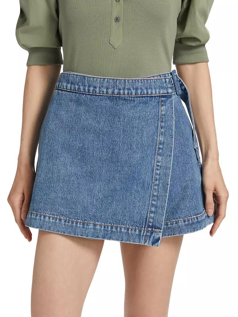 Diaz Wrap Denim Skort Product Image