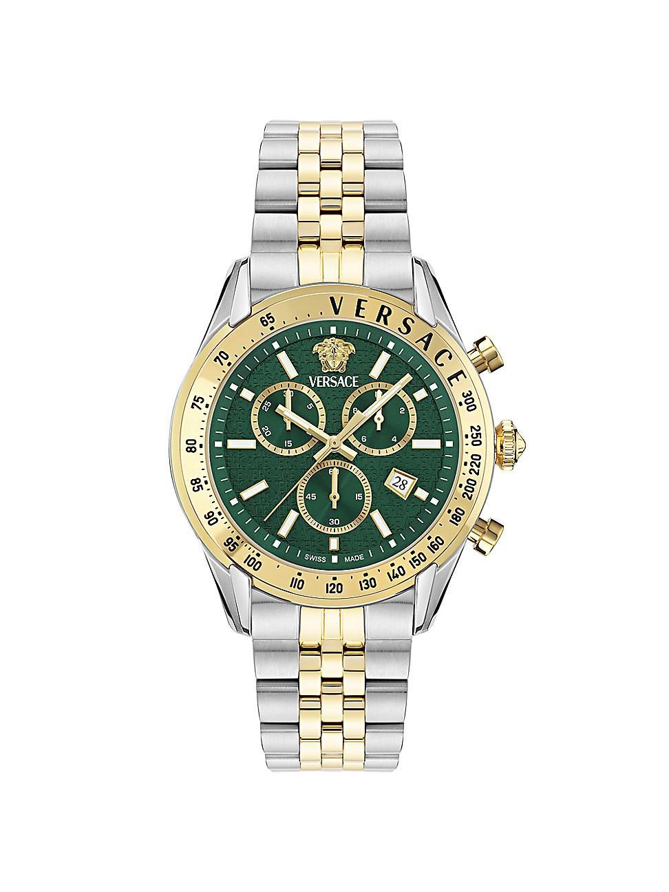 Mens Chrono Master Two-Tone Bracelet Watch, 44mm Product Image