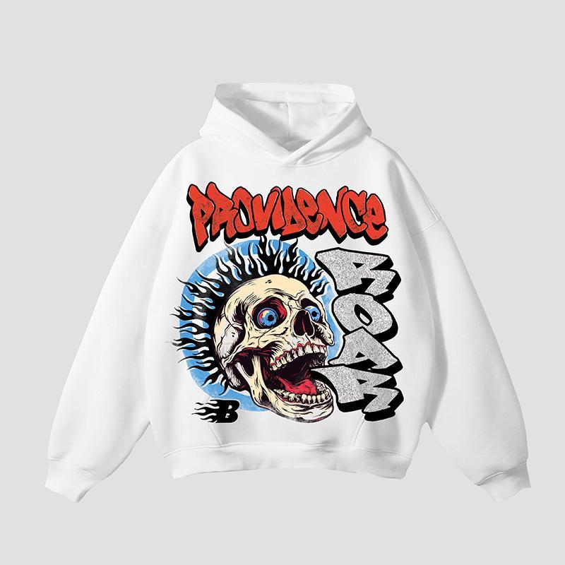 Sopula Hellstar Roaring Skull Make Old Graphics Pocket Hoodie Product Image